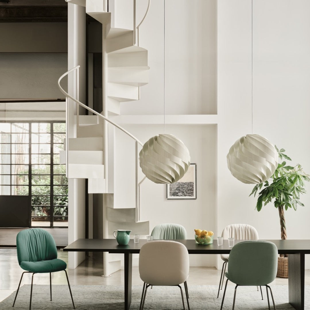 Beetle Soft Dining Chair - Conic Base - Fully Upholstered