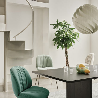 Beetle Soft Dining Chair - Conic Base - Fully Upholstered