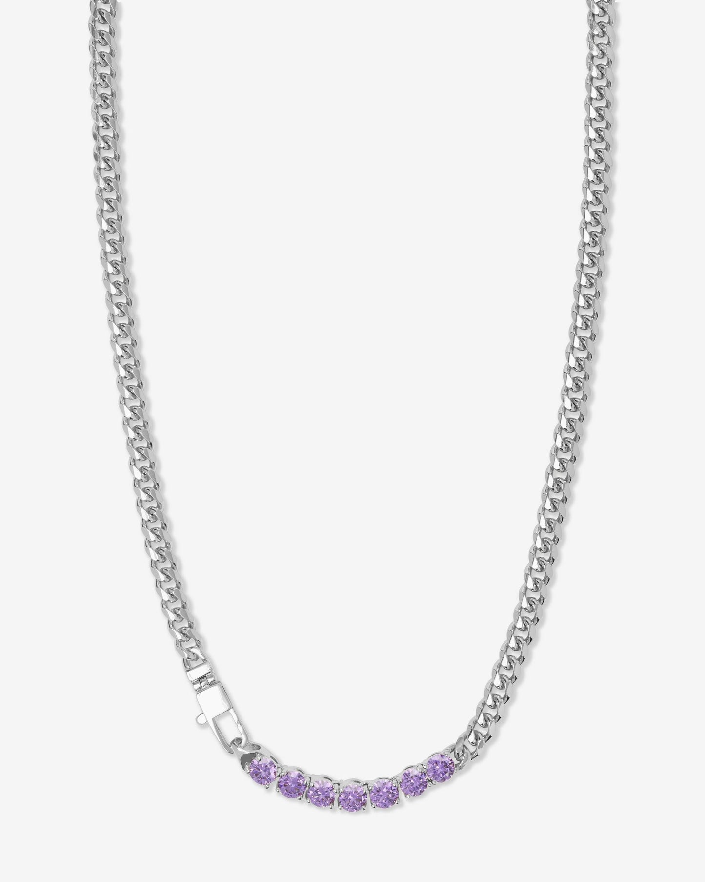 Julian Loves Amethyst Necklace 5mm - Silver|Lavender Amethyst