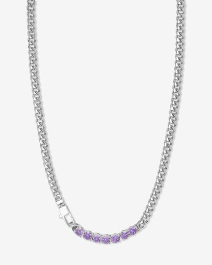Julian Loves Amethyst Necklace 5mm - Silver|Lavender Amethyst