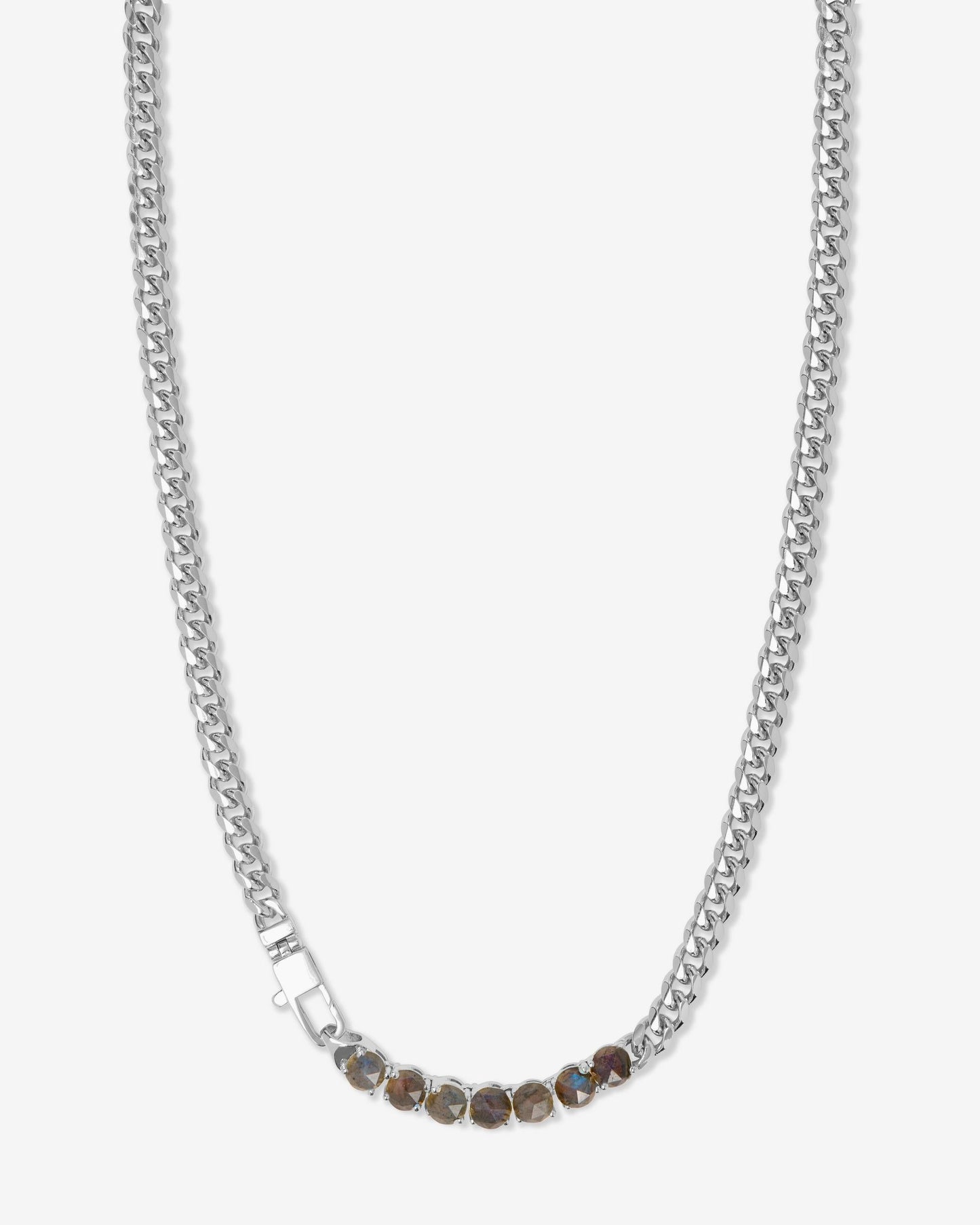 Julian Loves Labradorite Necklace 5mm - Silver|Labradorite