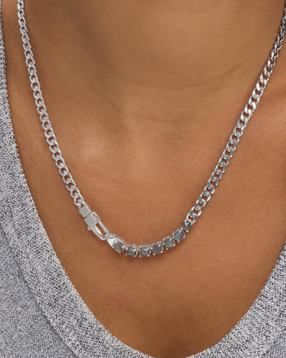 Julian Loves Labradorite Necklace 5mm - Silver|Labradorite