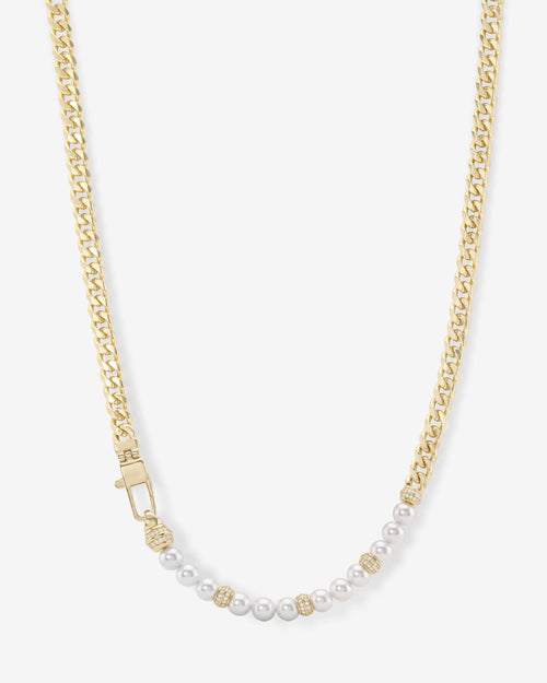 Julian Loves Pearls Necklace 5mm - Gold