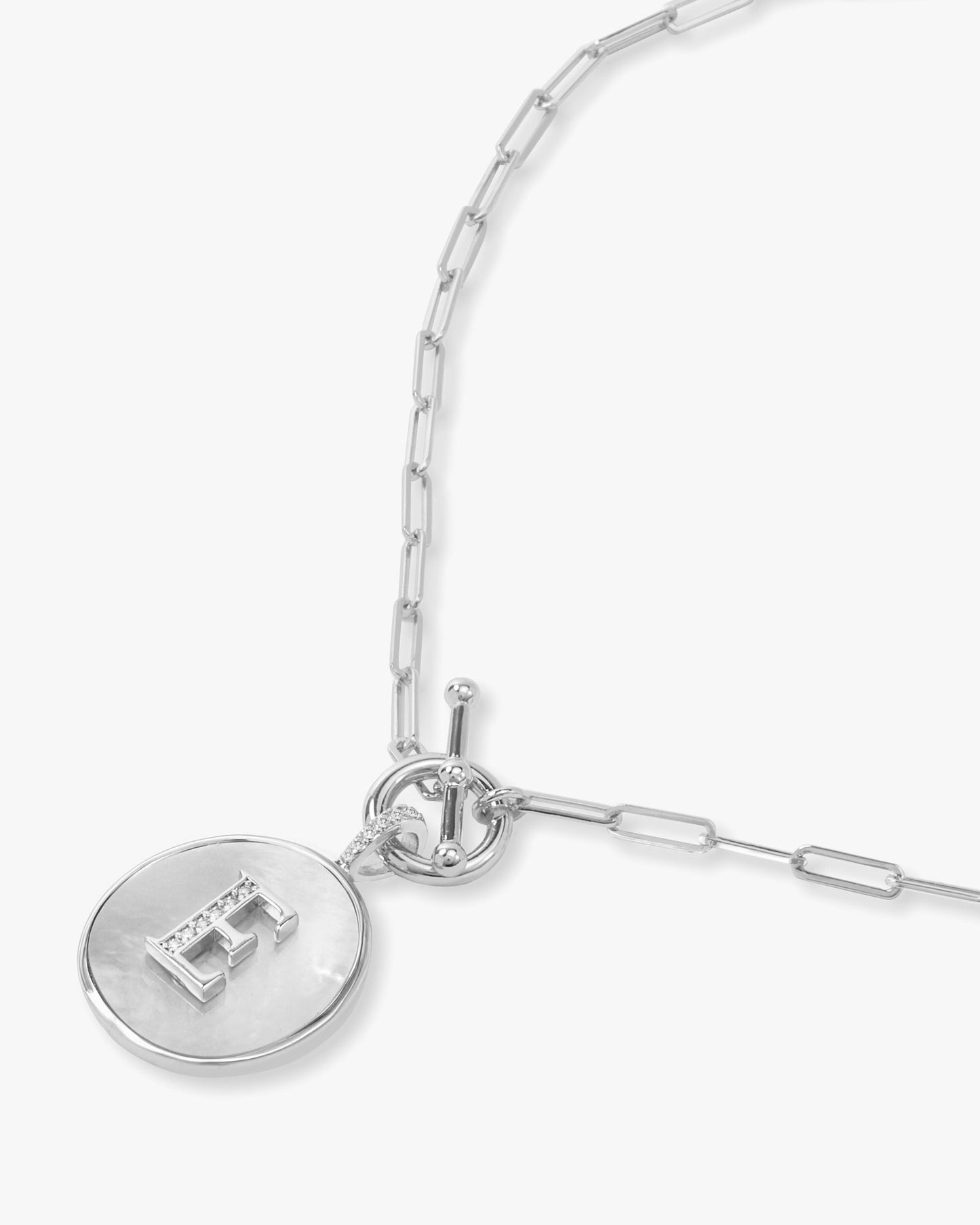 Love Letters Medallion Necklace 24mm - Silver