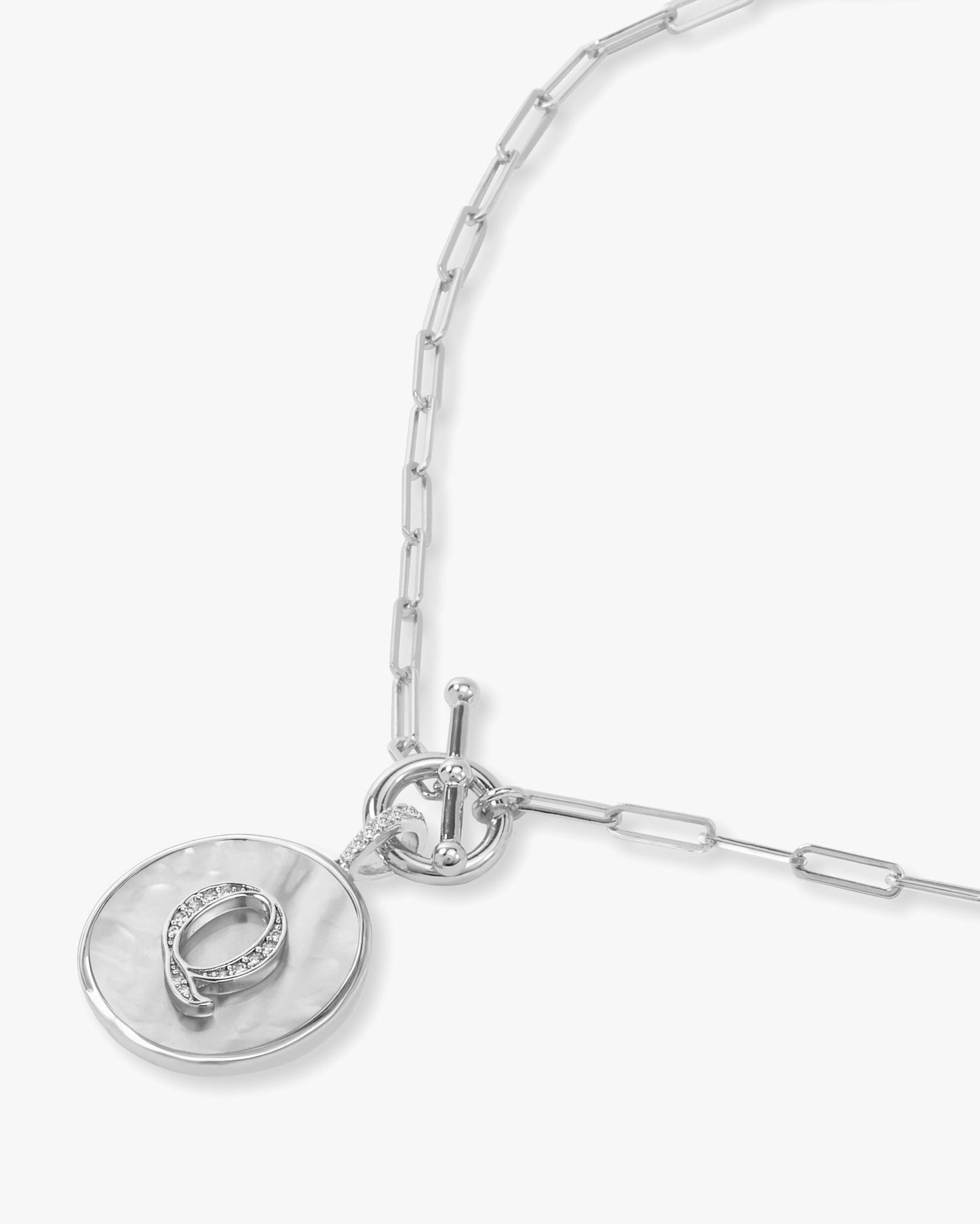 Love Letters Medallion Necklace 24mm - Silver