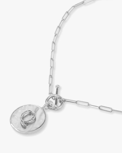 Love Letters Medallion Necklace 24mm - Silver