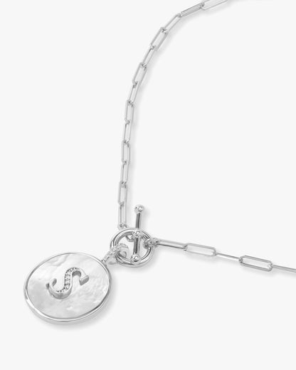 Love Letters Medallion Necklace 24mm - Silver