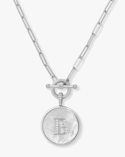 Love Letters Medallion Necklace 24mm - Silver