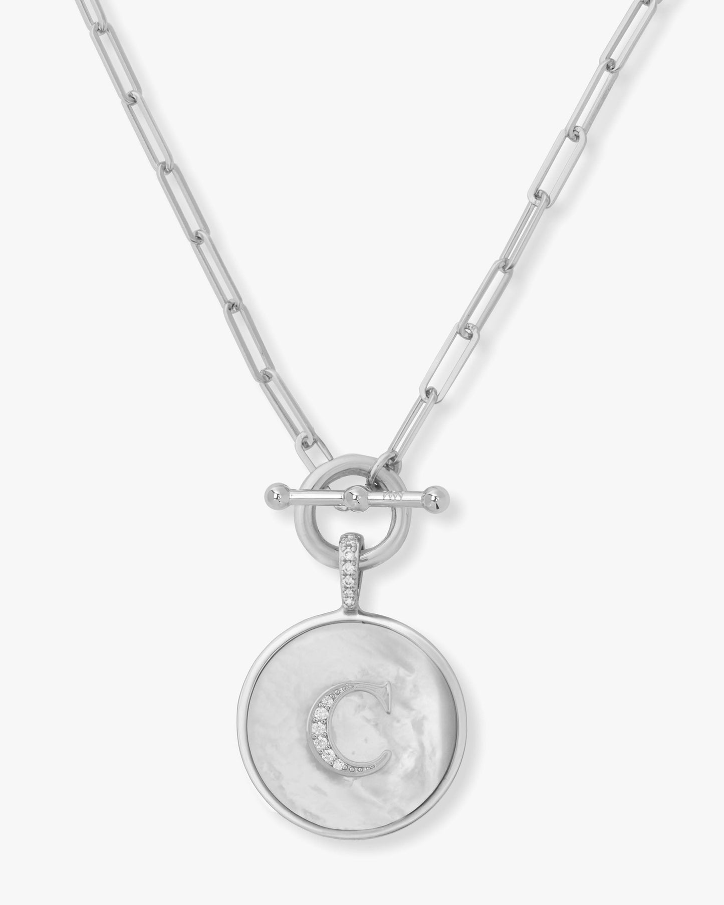 Love Letters Medallion Necklace 24mm - Silver