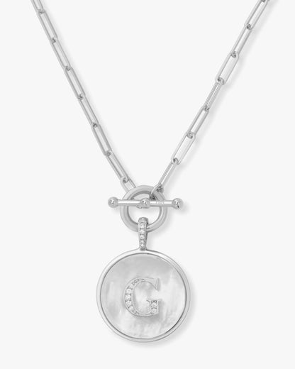 Love Letters Medallion Necklace 24mm - Silver