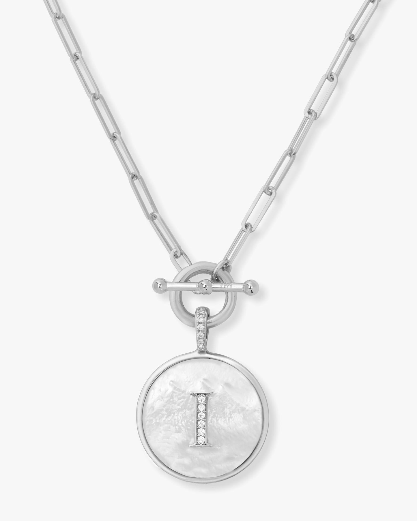 Love Letters Medallion Necklace 24mm - Silver