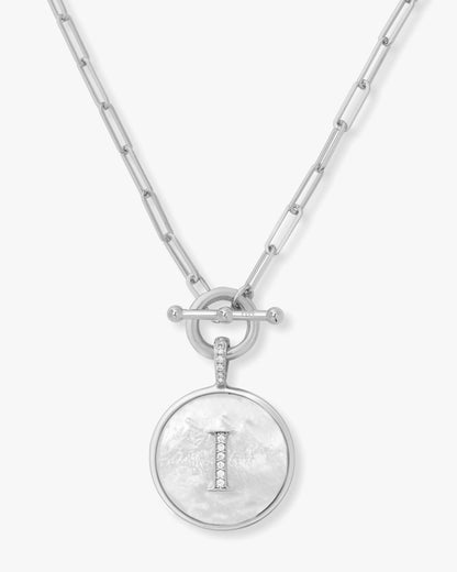 Love Letters Medallion Necklace 24mm - Silver