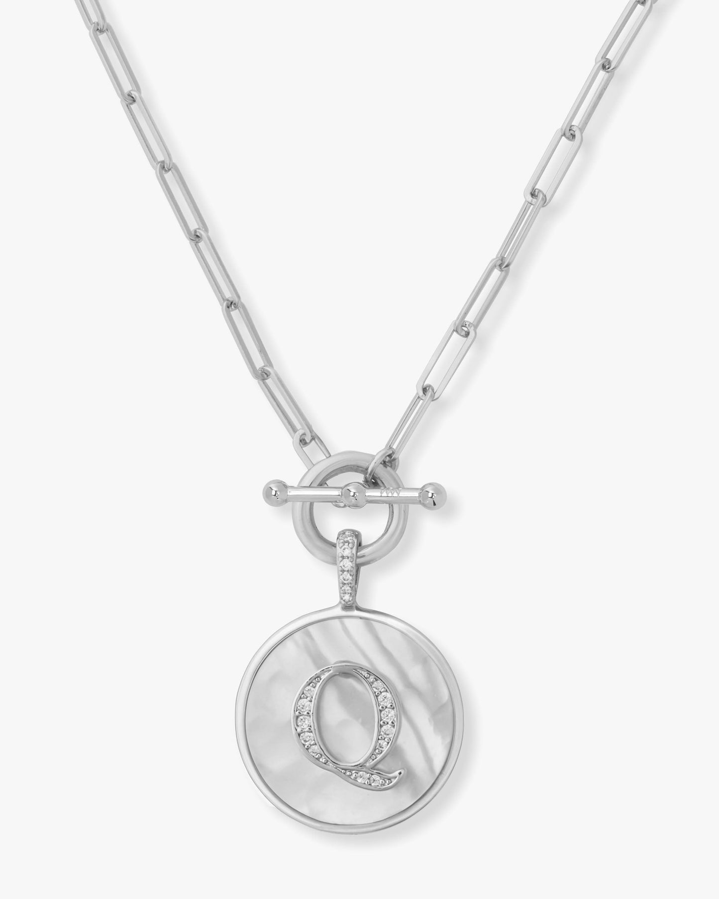 Love Letters Medallion Necklace 24mm - Silver