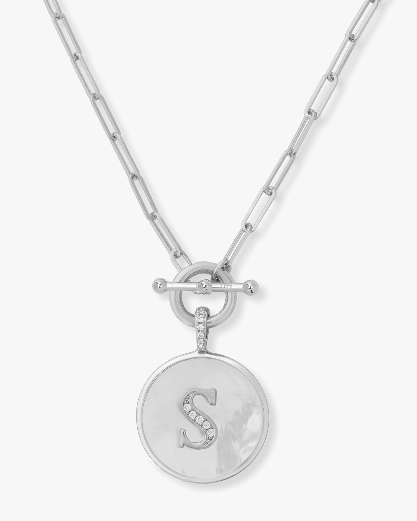 Love Letters Medallion Necklace 24mm - Silver