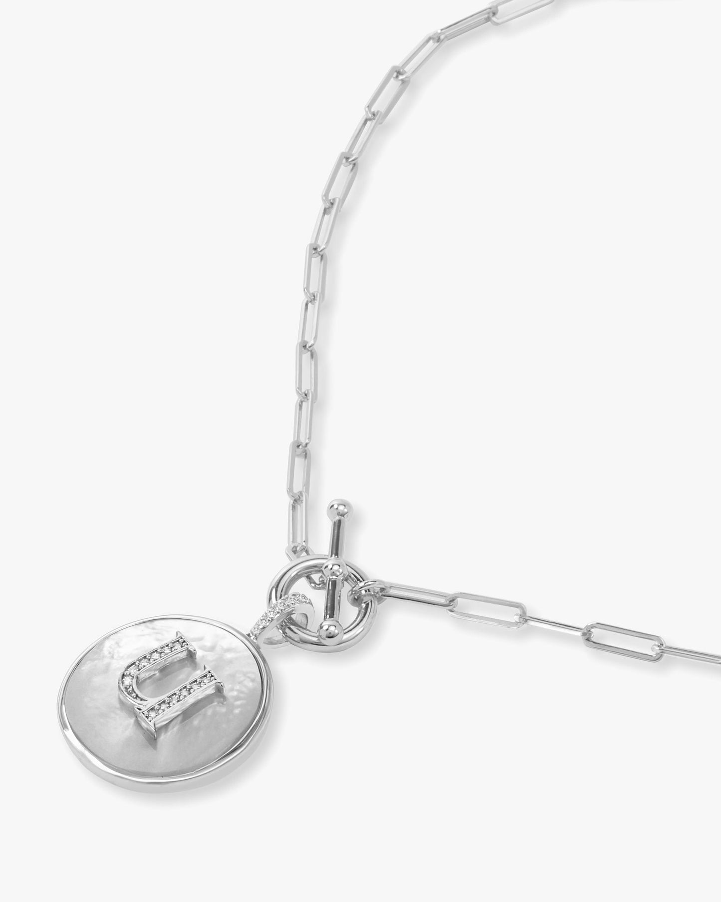 Love Letters Medallion Necklace 24mm - Silver