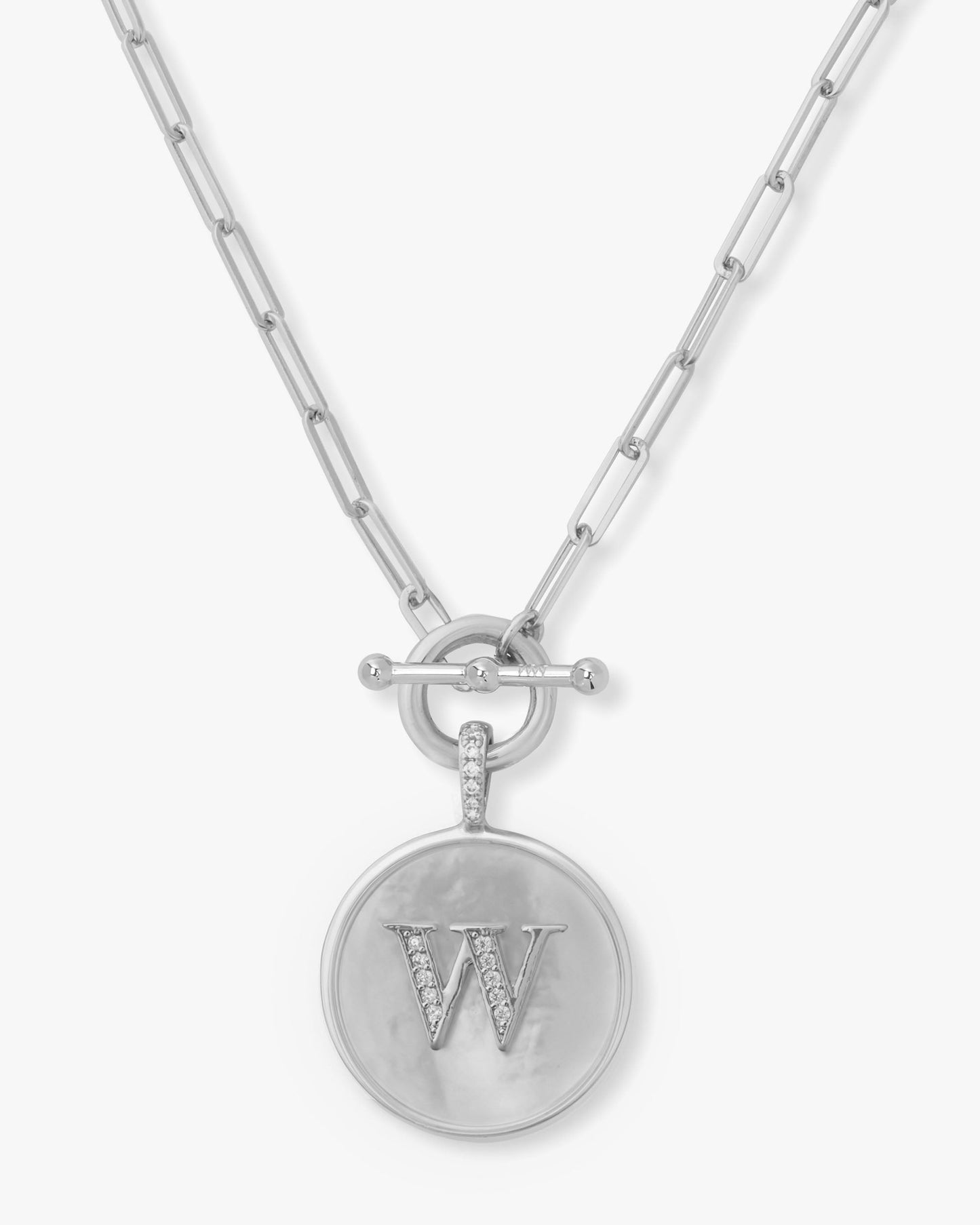 Love Letters Medallion Necklace 24mm - Silver