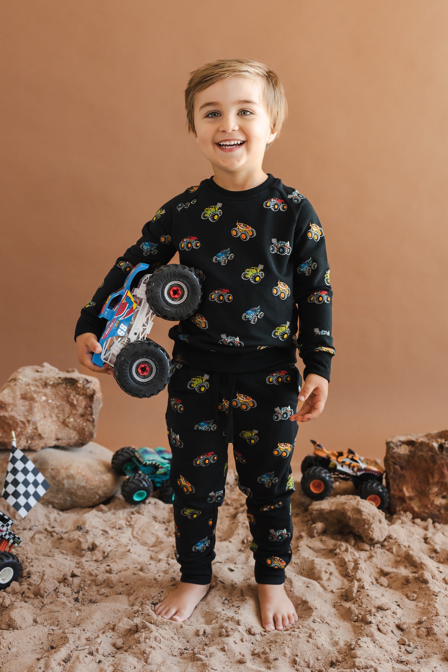 Long Sleeve Jogger Set in Monster Truck