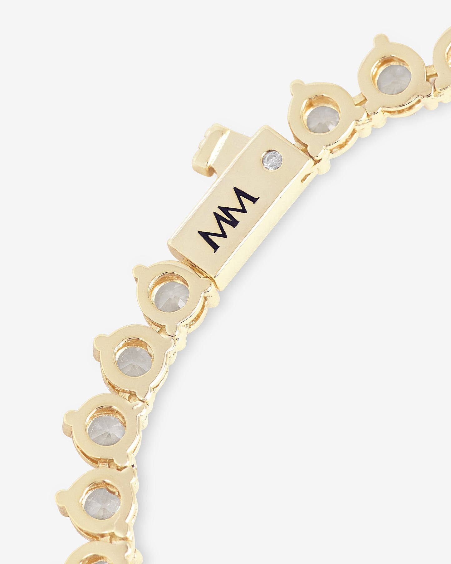 Not Your Basic Tennis Bracelet 4mm - Gold|White Diamondettes