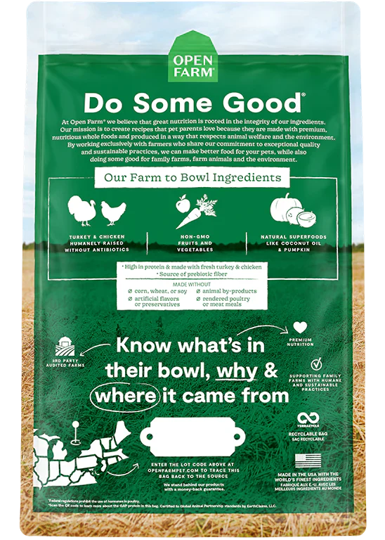 Open Farm Homestead Turkey & Chicken Grain-Free Dry Dog Food