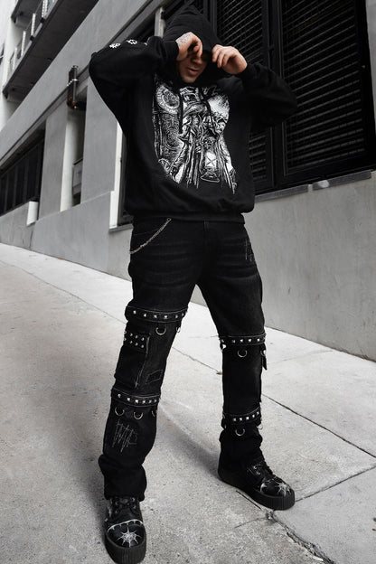 Asylum Scratches Pierced Cargo Pants [Unisex]