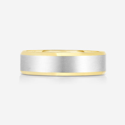 4 mm Contrast + Beveled Wedding Band