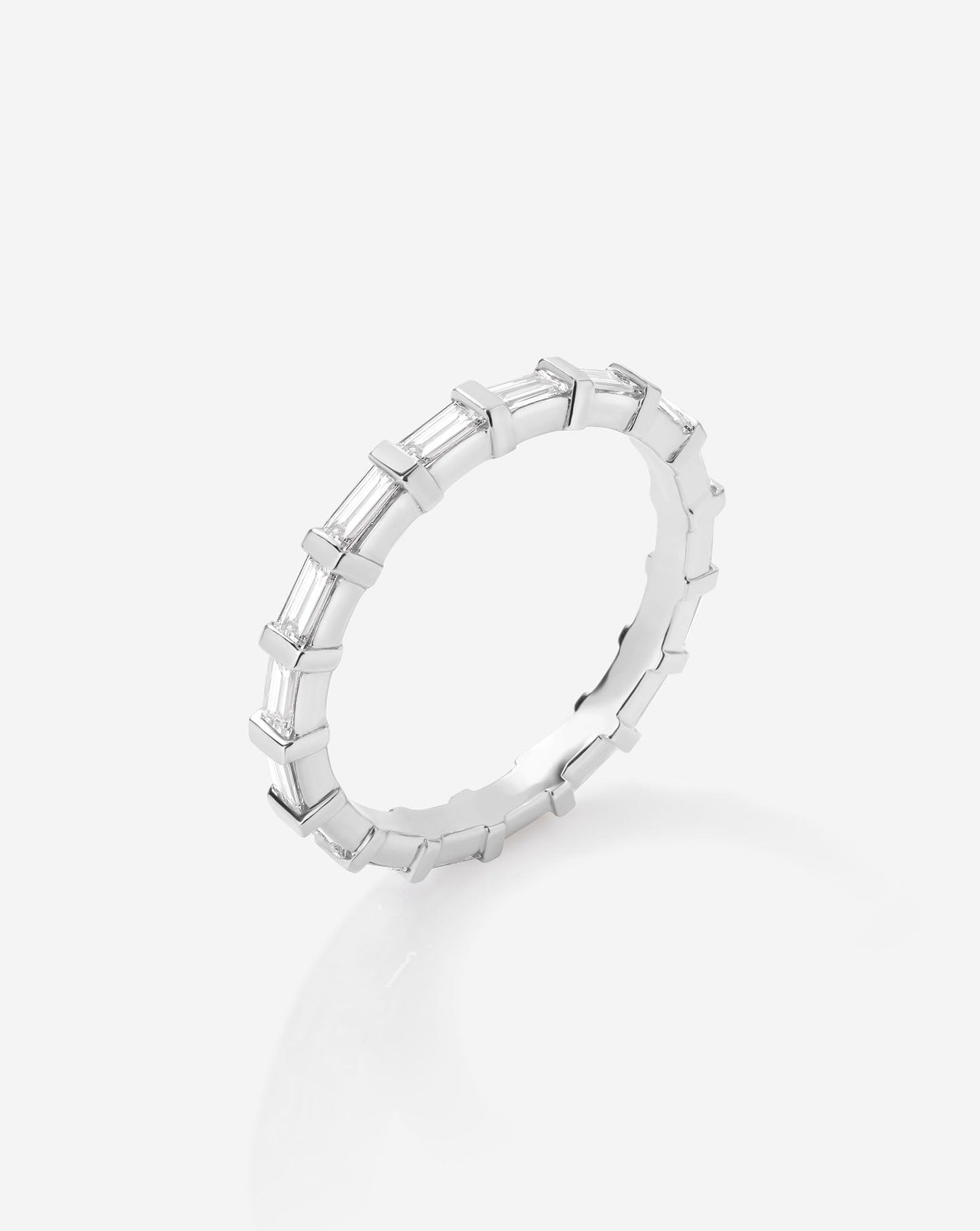 Baguette Bar Lab Diamond Eternity Band