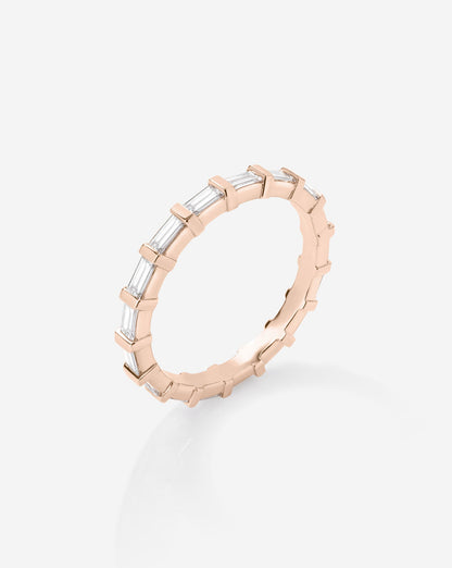Baguette Bar Lab Diamond Eternity Band