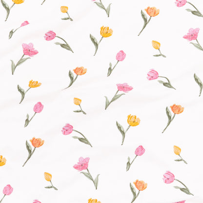 Mini Crib Sheet in Tulip