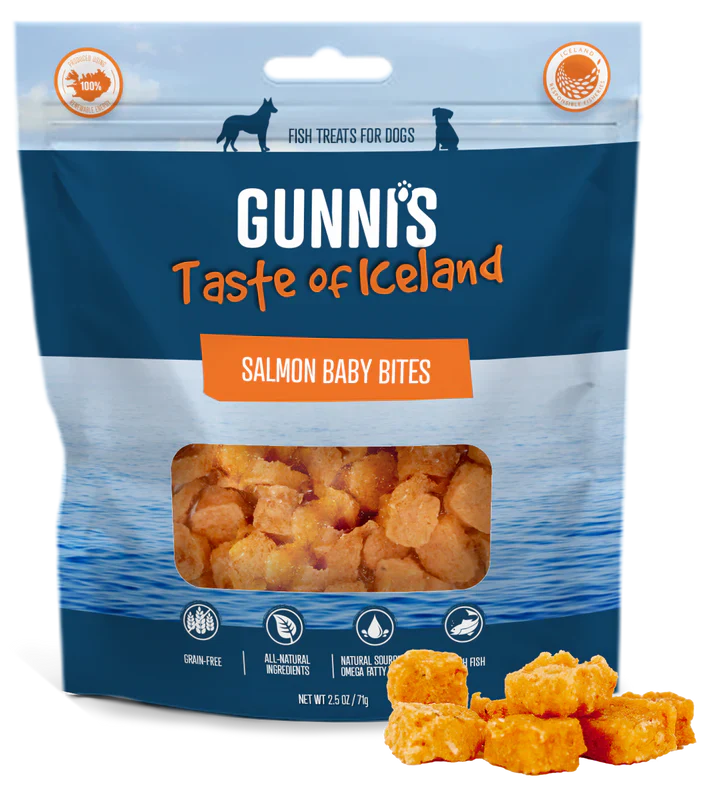 Gunni's A Taste Of Iceland Salmon Baby Bites 2.5 Oz.