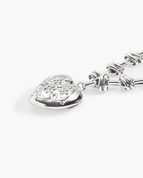 Secret Keeps Openable Heart Necklace in Silver