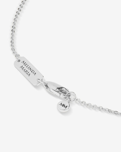 Blue Evil Eye Necklace - Silver|White Diamondettes