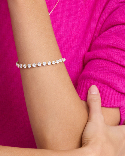 She's an Icon Tennis Bracelet 5mm - Silver|White Diamondettes