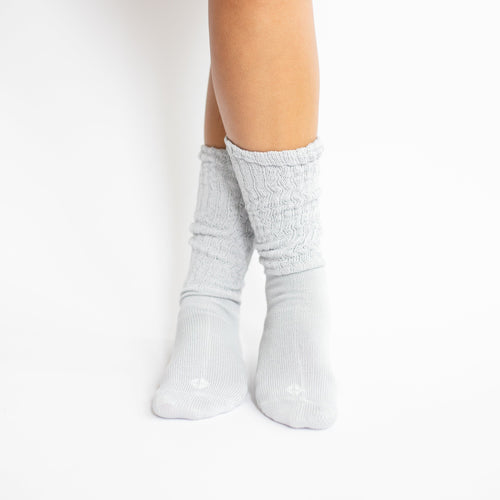 Adult Scrunch Socks in Storm