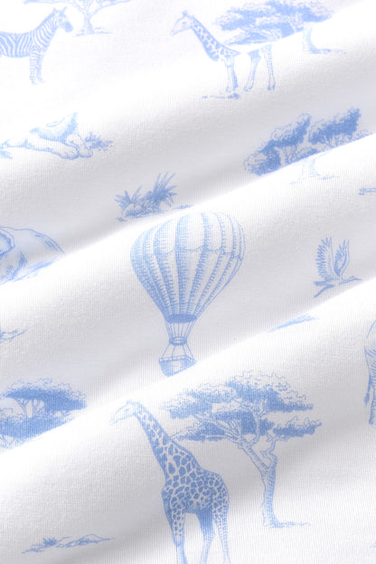 Swaddle Blanket in Toile Safari
