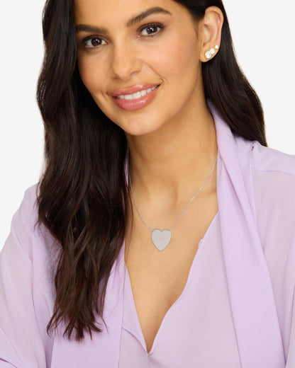 XL You Have My Heart Necklace - Silver