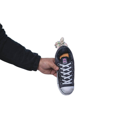 Jojo Modern Pets - Squeaking Comfort Plush Sneaker Dog Toy - Black