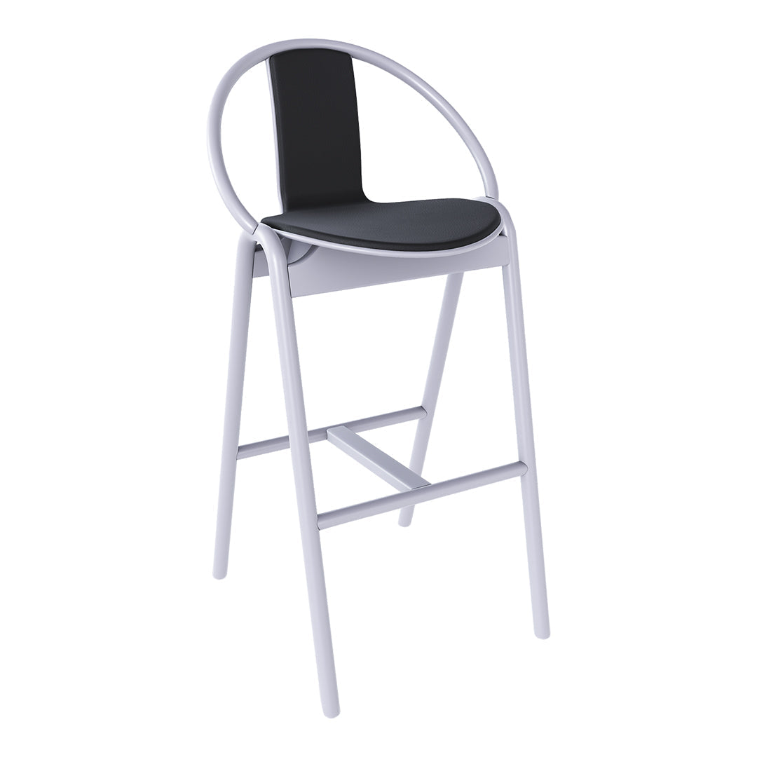 Again Barstool - Upholstered - Beech Pigment Frame