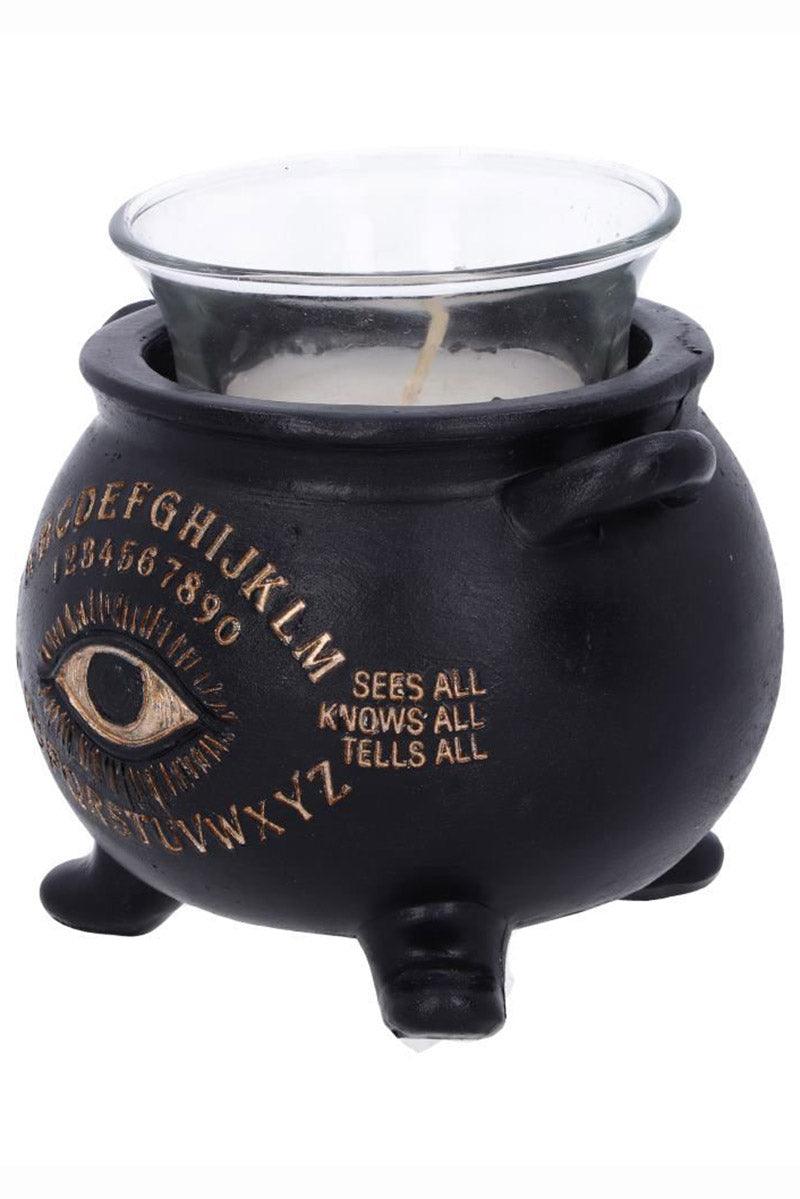 All Seeing Eye Witches Cauldron Tealight Candle Holder