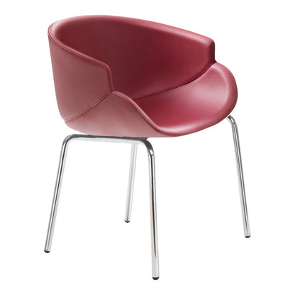 Bix Armchair - Metal Base - Upholstered