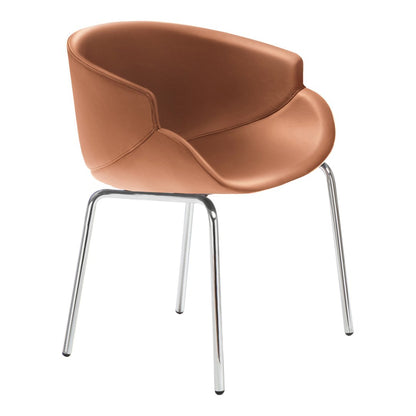 Bix Armchair - Metal Base - Upholstered