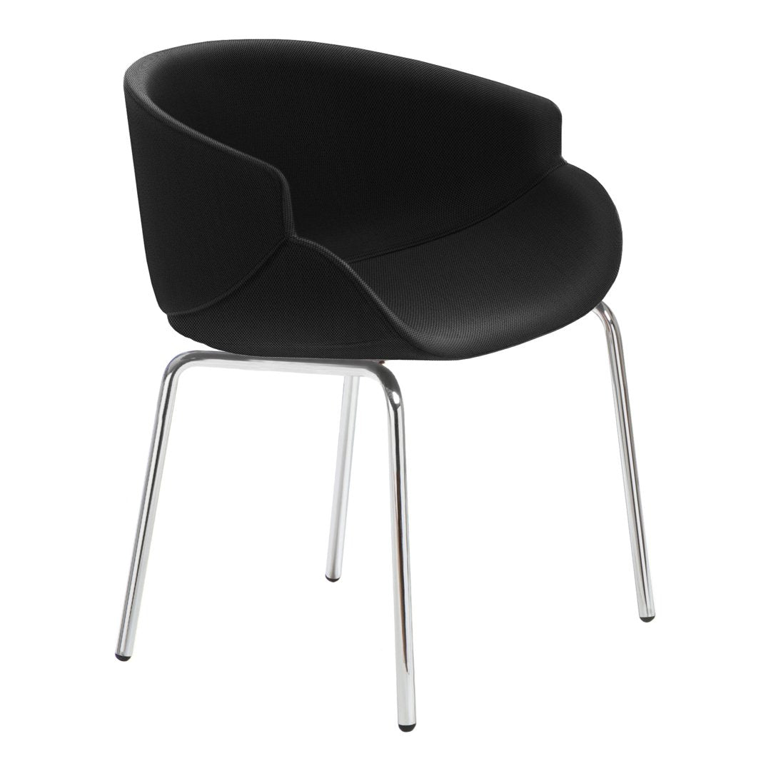 Bix Armchair - Metal Base - Upholstered