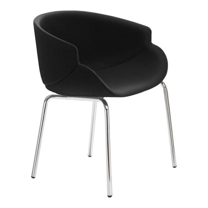 Bix Armchair - Metal Base - Upholstered