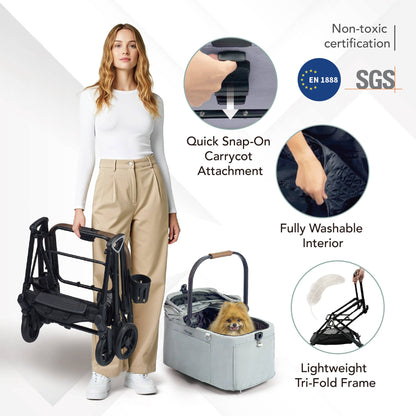 ibiyaya - Ibiyaya Tinker Small Detachable Pet Stroller