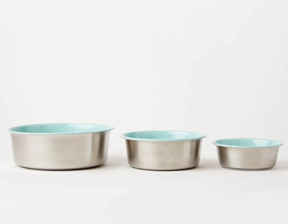 Jax & Bones Bone Slow Feeder Bowl Teal Medium