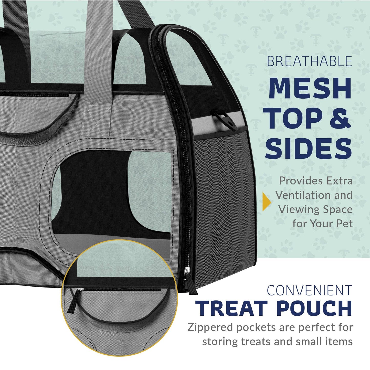 Luxury Rider Pet Carrier with Removable Wheels - 4 Colors: Black and Blue