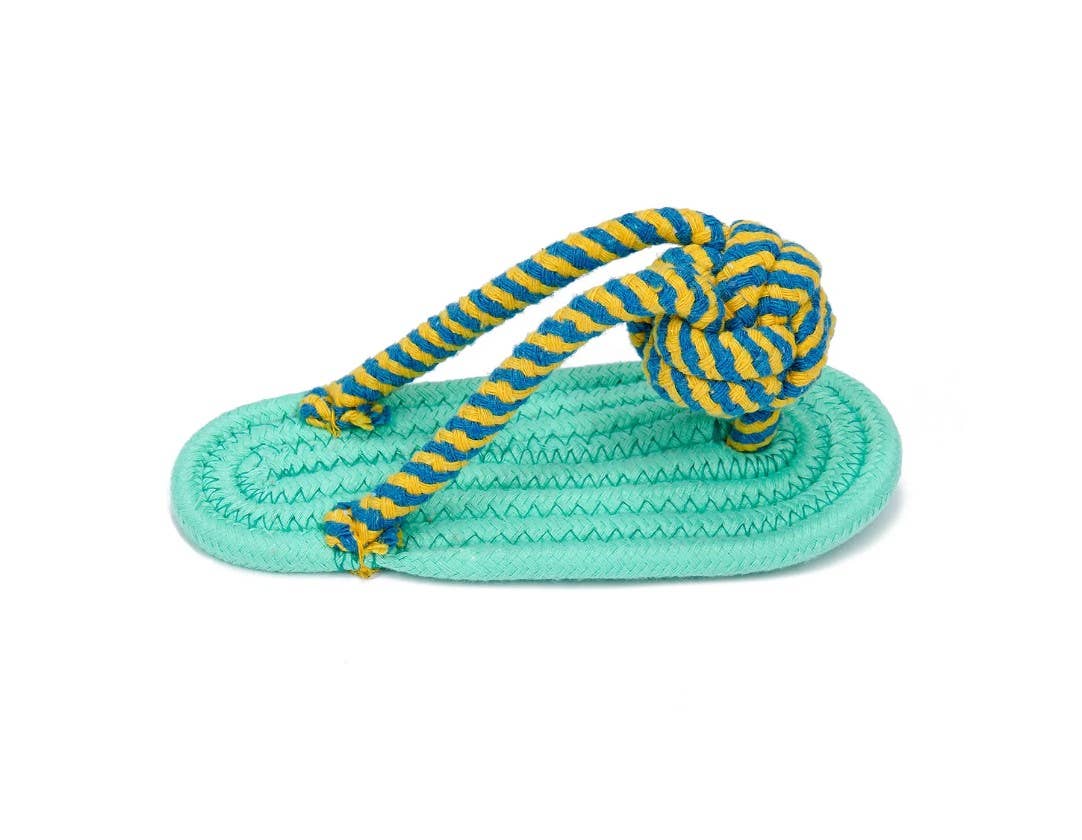 Jax & Bones Flip Flop Rope Dog Toy 9"