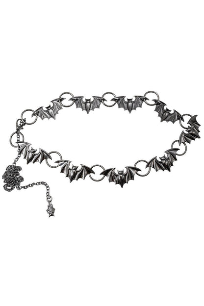 Batty Bats Black Chain Belt