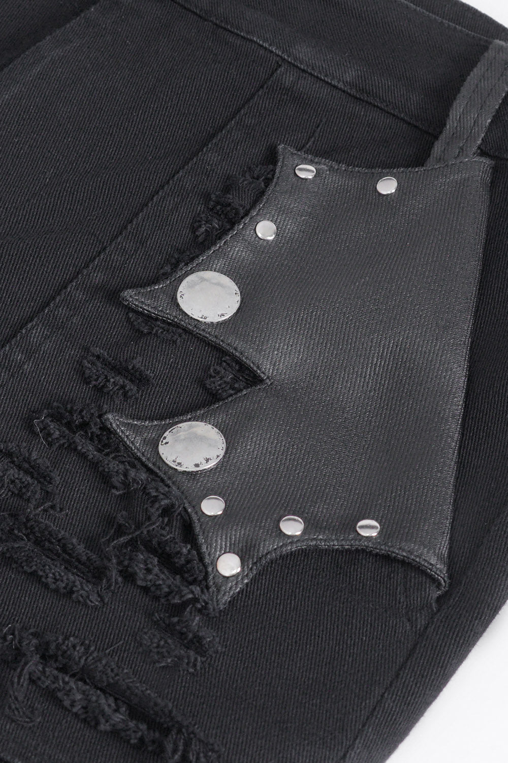 Batwing Pocket Ripped Punk Pants