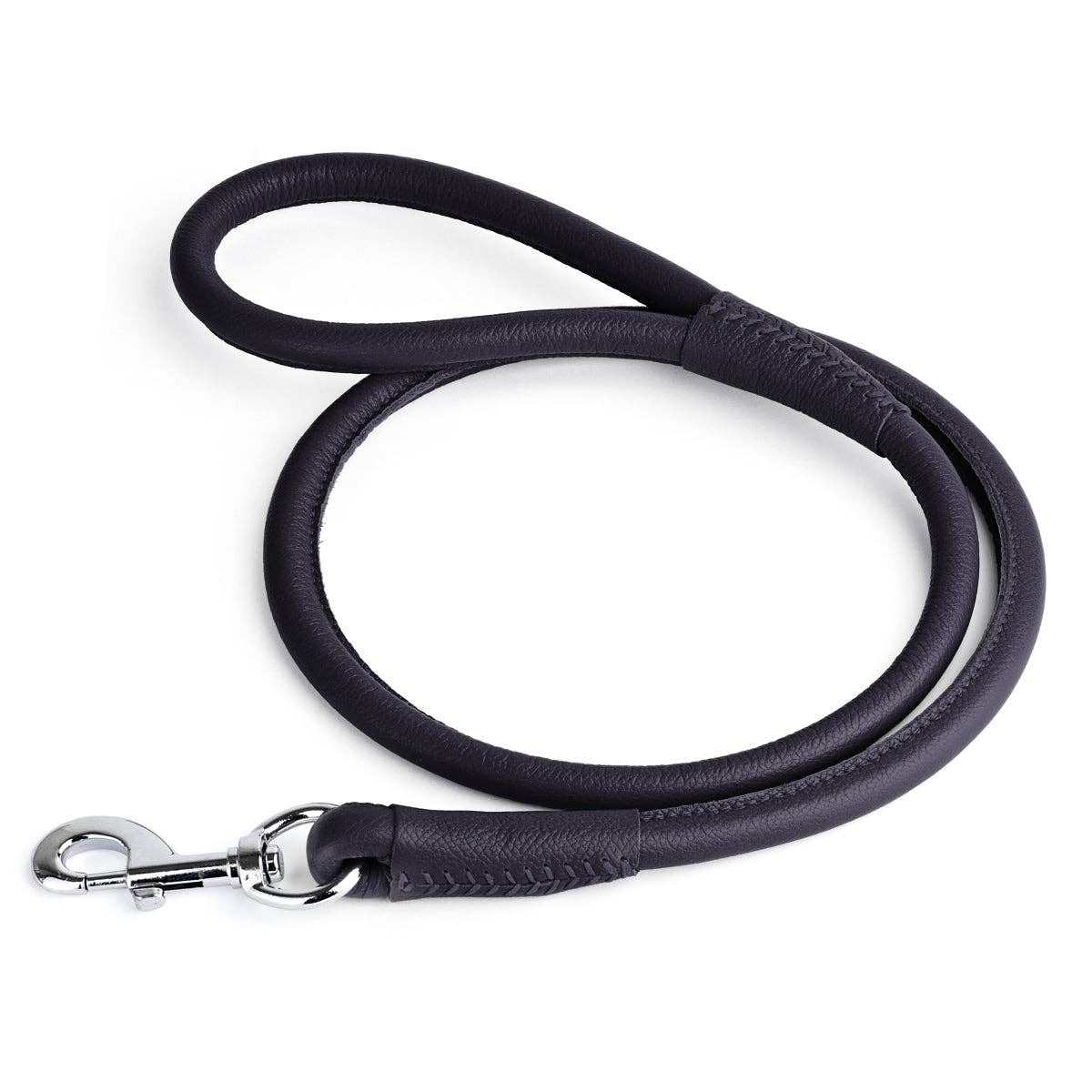 Dogline - Soft Leather Round Lead