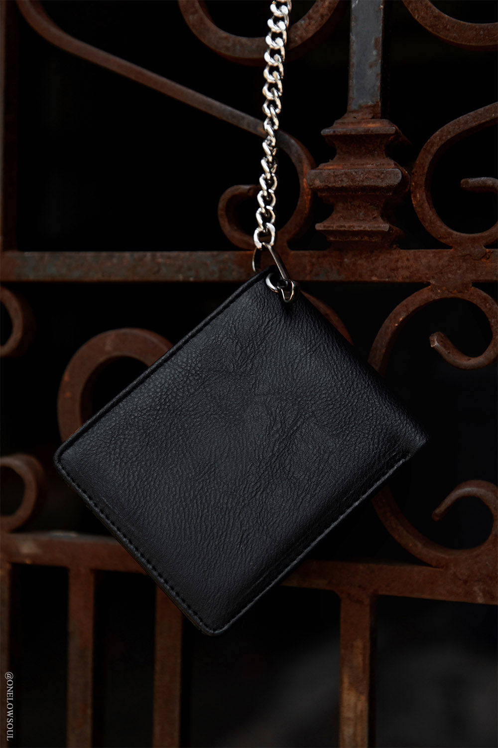 Anarchy Emboss Bifold Wallet w/ Chain